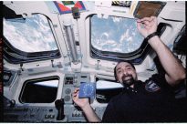 Umberto Guidoni at the ISS