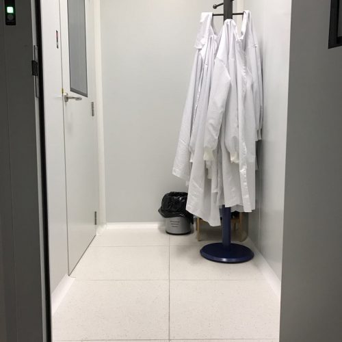 Entrance to E-USOC Clean Room